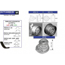 KH 96WP20 HUTCHINSON Водяной насос + комплект зубчатого ремня