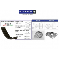 KH 12 HUTCHINSON Комплект ремня грм