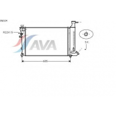 CN2124 AVA Радиатор, охлаждение двигателя
