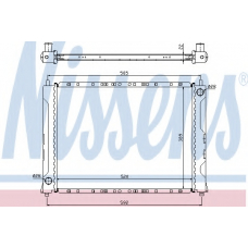 64216 NISSENS Радиатор, охлаждение двигателя