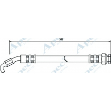 HOS3017 APEC Тормозной шланг