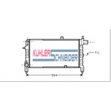 0606901 KUHLER SCHNEIDER Радиатор, охлаждение двигател