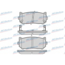 AC813481D AC Delco Комплект тормозных колодок, дисковый тормоз