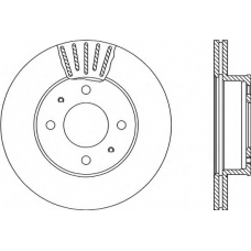 BDR2289.20 OPEN PARTS Тормозной диск