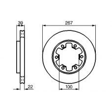 0 986 478 806 BOSCH Тормозной диск