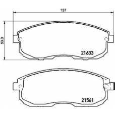 P 79 030 BREMBO Комплект тормозных колодок, дисковый тормоз