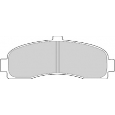 FD6513N NECTO Комплект тормозных колодок, дисковый тормоз