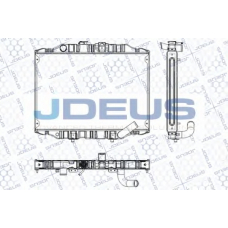 RA0180070 JDEUS Радиатор, охлаждение двигателя