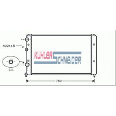 1319101 KUHLER SCHNEIDER Радиатор, охлаждение двигател