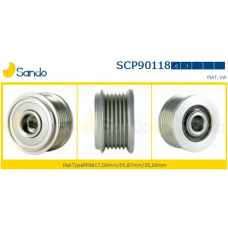 SCP90118.0 SANDO Ременный шкив, генератор