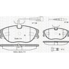 8110 10018 TRIDON Brake pads - front