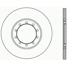 BDA2436.10 OPEN PARTS Тормозной диск