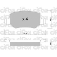 822-565-0 CIFAM Комплект тормозных колодок, дисковый тормоз