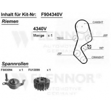 F904300V FLENNOR Комплект ремня грм