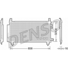 DCN50046 DENSO Конденсатор, кондиционер