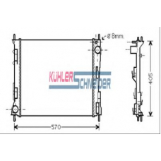 0900581 KUHLER SCHNEIDER Радиатор, охлаждение двигател