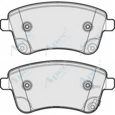 PAD1787 APEC Комплект тормозных колодок, дисковый тормоз