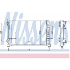 61766 NISSENS Радиатор, охлаждение двигателя