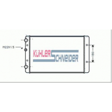 1312401 KUHLER SCHNEIDER Радиатор, охлаждение двигател