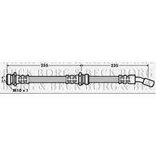 BBH7008 BORG & BECK Тормозной шланг