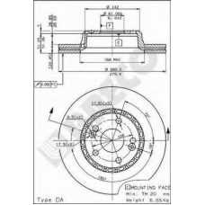 BS 7999 BRECO Тормозной диск