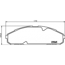 8DB 355 011-581 HELLA PAGID Комплект тормозных колодок, дисковый тормоз