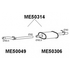 ME50314 VENEPORTE Глушитель выхлопных газов конечный