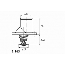 1.163.83 BEHR Термостат, охлаждающая жидкость