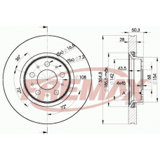 BD-4045-50 FREMAX Тормозной диск