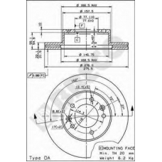 BS 8070 BRECO Тормозной диск