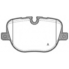 BPA1408.00 OPEN PARTS Комплект тормозных колодок, дисковый тормоз