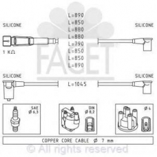 4.9309 FACET Ккомплект проводов зажигания