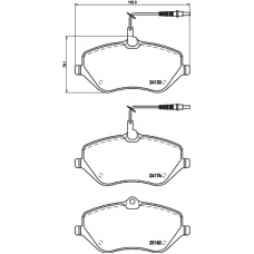 8DB 355 015-621 HELLA PAGID Комплект тормозных колодок, дисковый тормоз