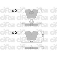 822-560-0 CIFAM Комплект тормозных колодок, дисковый тормоз