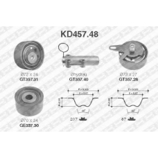 KD457.48 SNR Комплект ремня грм