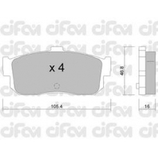 822-193-0 CIFAM Комплект тормозных колодок, дисковый тормоз