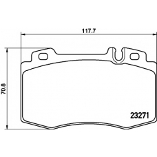 8DB 355 008-691 HELLA PAGID Комплект тормозных колодок, дисковый тормоз