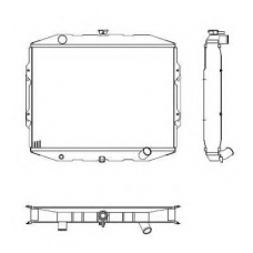 504125 NRF Радиатор, охлаждение двигателя