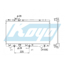 PA010435 KOYO P-tank corrugate-fin ass'y