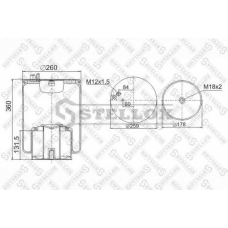 90-48841-SX STELLOX Кожух пневматической рессоры