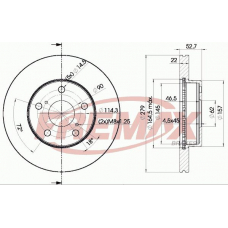 BD-4407 FREMAX Тормозной диск