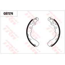 GS7276 TRW Комплект тормозных колодок