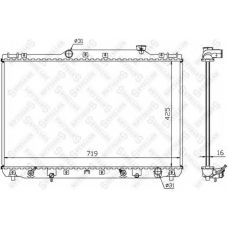 10-25111-SX STELLOX Радиатор, охлаждение двигателя