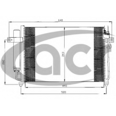 300520 ACR Конденсатор, кондиционер