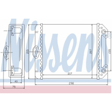 72026 NISSENS Теплообменник, отопление салона