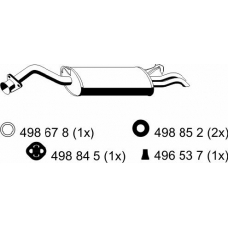 204125 ERNST Глушитель выхлопных газов конечный