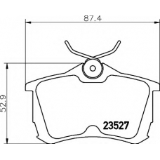 8DB 355 009-511 HELLA Комплект тормозных колодок, дисковый тормоз