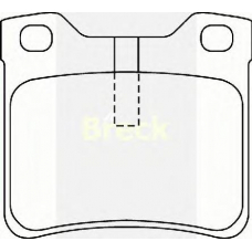 21278 00 2 BRECK Комплект тормозных колодок, дисковый тормоз