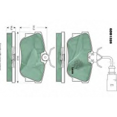 GDB1326 TRW Комплект тормозных колодок, дисковый тормоз