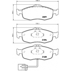 8DB 355 007-751 HELLA PAGID Комплект тормозных колодок, дисковый тормоз